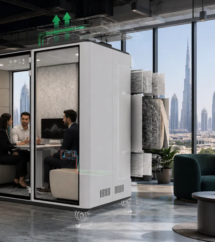 SMB Pods — soundproof modular office pods